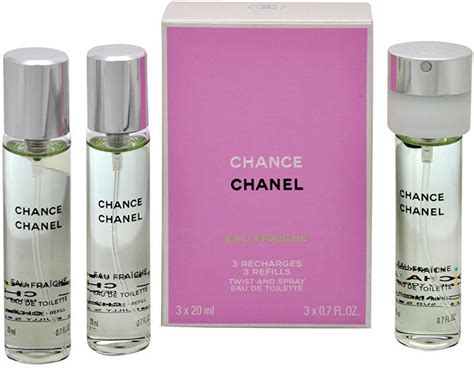 chanel chance refil|chanel chance 3x20ml refills.